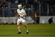 12 November 2023; Jordan Molloy of O'Loughlin Gaels celebrates his side's second goal during the AIB Leinster GAA Hurling Senior Club Championship quarter-final match between Mount Leinster Rangers, Carlow, and O'Loughlin Gaels, Kilkenny, at Netwatch Cullen Park in Carlow. Photo by David Fitzgerald/Sportsfile