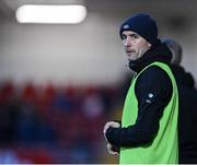 12 November 2023; Kilcoo manager Karl Lacey during the AIB Ulster GAA Football Senior Club Championship quarter-final match between Kilcoo, Down, and Scotstown, Monaghan, at Pairc Esler in Newry, Down. Photo by Stephen Marken/Sportsfile