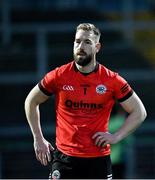 12 November 2023; Kilcoo goalkeeper Niall Kane after his side's defeat in the AIB Ulster GAA Football Senior Club Championship quarter-final match between Kilcoo, Down, and Scotstown, Monaghan, at Pairc Esler in Newry, Down. Photo by Stephen Marken/Sportsfile