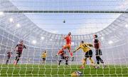 12 November 2023; Bohemians goalkeeper James Talbot punches clear during the Sports Direct FAI Cup Final between Bohemians and St Patrick's Athletic at the Aviva Stadium in Dublin. Photo by Stephen McCarthy/Sportsfile