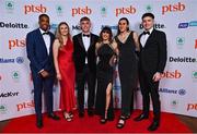 11 November 2023; Attendees, from left, Christopher Sibanda, Grace Casey, Callum Baird, Sarah Leahy, Ruby Millet and Mark Smyth in attendance at the Team Ireland Olympic Ball at the Mansion House in Dublin. The event was a joint celebration of the brilliant performances of Team Ireland athletes at the European Games this summer, as well as the announcement of the winners of the Olympic Federation of Ireland Annual Awards. The event was attended by the Minister for Tourism, Culture, Arts, Gaeltacht, Sport and Media, Catherine Martin TD, Minister of State for Sport and Physical Education, Thomas Byrne TD, Olympic medallists, European Games athletes, Team Ireland Sponsors and Partners, Sport Ireland and the wider Olympic family. Photo by Brendan Moran/Sportsfile