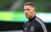 12 November 2023; Bohemians assistant manager Gary Cronin before the Sports Direct FAI Cup Final between Bohemians and St Patrick's Athletic at the Aviva Stadium in Dublin. Photo by Seb Daly/Sportsfile