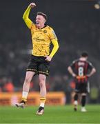 12 November 2023; Chris Forrester of St Patrick's Athletic celebrates after the final whistle of the Sports Direct FAI Cup Final between Bohemians and St Patrick's Athletic at the Aviva Stadium in Dublin. Photo by Stephen McCarthy/Sportsfile