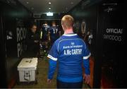 12 November 2023; Leinster culture captain Andrew McCarthy walks down the tunnel during the United Rugby Championship match between Dragons and Leinster at Rodney Parade in Newport, Wales. Photo by Harry Murphy/Sportsfile