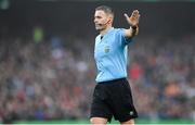 12 November 2023; Referee Paul McLaughlin during the Sports Direct FAI Cup Final between Bohemians and St Patrick's Athletic at the Aviva Stadium in Dublin. Photo by Stephen McCarthy/Sportsfile