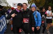 12 November 2023; North Clondalkin running club members, from left, Jacqueline Sheehy, Nadia Cooney and Kelly O'Connnor after the Remembrance Run 5K, supported by Silver Stream Healthcare, at the Phoenix Park in Dublin. Photo by Brendan Moran/Sportsfile