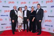 11 November 2023; In attendance at the Team Ireland Olympic Ball at the Mansion House in Dublin, from left, Pat and Lourdes Hendrick, Noel Hendrick and Ciara and Eoin Rheinisch. The event was a joint celebration of the brilliant performances of Team Ireland athletes at the European Games this summer, as well as the announcement of the winners of the Olympic Federation of Ireland Annual Awards. The event was attended by the Minister for Tourism, Culture, Arts, Gaeltacht, Sport and Media, Catherine Martin TD, Minister of State for Sport and Physical Education, Thomas Byrne TD, Olympic medallists, European Games athletes, Team Ireland Sponsors and Partners, Sport Ireland and the wider Olympic family. Photo by Brendan Moran/Sportsfile