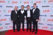 11 November 2023; Canoeing representatives, from left, Colm Ryan, Sam Curtis, Noel Hendrick and Eoin Rheinisch in attendance at the Team Ireland Olympic Ball at the Mansion House in Dublin. The event was a joint celebration of the brilliant performances of Team Ireland athletes at the European Games this summer, as well as the announcement of the winners of the Olympic Federation of Ireland Annual Awards. The event was attended by the Minister for Tourism, Culture, Arts, Gaeltacht, Sport and Media, Catherine Martin TD, Minister of State for Sport and Physical Education, Thomas Byrne TD, Olympic medallists, European Games athletes, Team Ireland Sponsors and Partners, Sport Ireland and the wider Olympic family. Photo by Brendan Moran/Sportsfile