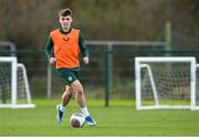 14 November 2023; Andrew Moran during a Republic of Ireland training session at the FAI National Training Centre in Abbotstown, Dublin. Photo by Stephen McCarthy/Sportsfile