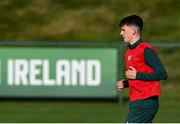 14 November 2023; Andrew Moran during a Republic of Ireland training session at the FAI National Training Centre in Abbotstown, Dublin. Photo by Stephen McCarthy/Sportsfile