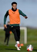 14 November 2023; Andrew Omobamidele during a Republic of Ireland training session at the FAI National Training Centre in Abbotstown, Dublin. Photo by Stephen McCarthy/Sportsfile