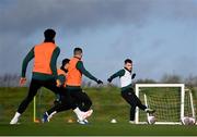 14 November 2023; Ryan Manning during a Republic of Ireland training session at the FAI National Training Centre in Abbotstown, Dublin. Photo by Stephen McCarthy/Sportsfile
