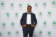 11 November 2023; Christopher Sibanda in attendance at the Team Ireland Olympic Ball at the Mansion House in Dublin. The event was a joint celebration of the brilliant performances of Team Ireland athletes at the European Games this summer, as well as the announcement of the winners of the Olympic Federation of Ireland Annual Awards. The event was attended by the Minister for Tourism, Culture, Arts, Gaeltacht, Sport and Media, Catherine Martin TD, Minister of State for Sport and Physical Education, Thomas Byrne TD, Olympic medallists, European Games athletes, Team Ireland Sponsors and Partners, Sport Ireland and the wider Olympic family. Photo by David Fitzgerald/Sportsfile