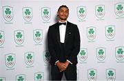 11 November 2023; Reece Ademola in attendance at the Team Ireland Olympic Ball at the Mansion House in Dublin. The event was a joint celebration of the brilliant performances of Team Ireland athletes at the European Games this summer, as well as the announcement of the winners of the Olympic Federation of Ireland Annual Awards. The event was attended by the Minister for Tourism, Culture, Arts, Gaeltacht, Sport and Media, Catherine Martin TD, Minister of State for Sport and Physical Education, Thomas Byrne TD, Olympic medallists, European Games athletes, Team Ireland Sponsors and Partners, Sport Ireland and the wider Olympic family. Photo by David Fitzgerald/Sportsfile