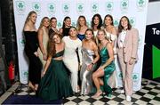 11 November 2023; The Women's Rugby 7s team in attendance at the Team Ireland Olympic Ball at the Mansion House in Dublin. The event was a joint celebration of the brilliant performances of Team Ireland athletes at the European Games this summer, as well as the announcement of the winners of the Olympic Federation of Ireland Annual Awards. The event was attended by the Minister for Tourism, Culture, Arts, Gaeltacht, Sport and Media, Catherine Martin TD, Minister of State for Sport and Physical Education, Thomas Byrne TD, Olympic medallists, European Games athletes, Team Ireland Sponsors and Partners, Sport Ireland and the wider Olympic family. Photo by David Fitzgerald/Sportsfile