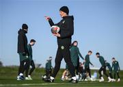 15 November 2023; Coach Keith Andrews during a Republic of Ireland training session at the FAI National Training Centre in Abbotstown, Dublin. Photo by Stephen McCarthy/Sportsfile