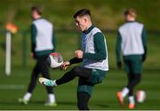 15 November 2023; Dara O'Shea during a Republic of Ireland training session at the FAI National Training Centre in Abbotstown, Dublin. Photo by Stephen McCarthy/Sportsfile