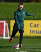 15 November 2023; Mark Sykes during a Republic of Ireland training session at the FAI National Training Centre in Abbotstown, Dublin. Photo by Stephen McCarthy/Sportsfile