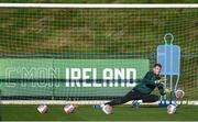 15 November 2023; Goalkeeper Mark Travers during a Republic of Ireland training session at the FAI National Training Centre in Abbotstown, Dublin. Photo by Stephen McCarthy/Sportsfile