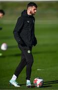 15 November 2023; Troy Parrott during a Republic of Ireland training session at the FAI National Training Centre in Abbotstown, Dublin. Photo by Stephen McCarthy/Sportsfile