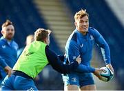 17 November 2023; Josh van der Flier, right, during a Leinster Rugby captain's run at the RDS Arena in Dublin. Photo by Harry Murphy/Sportsfile