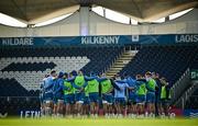17 November 2023; Leinster players huddle during a Leinster Rugby captain's run at the RDS Arena in Dublin. Photo by Harry Murphy/Sportsfile