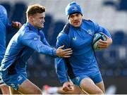 17 November 2023; Garry Ringrose, right, and Josh van der Flier during a Leinster Rugby captain's run at the RDS Arena in Dublin. Photo by Harry Murphy/Sportsfile