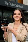 17 November 2023; Niamh O’Dea of Banner Ladies and Clare with The Croke Park/LGFA Player of the Month award for October 2023, at The Croke Park in Jones Road, Dublin. Niamh scored 1-3 in the 2023 Clare Senior County Final victory over West Clare Gaels and an incredible 3-6 from play as Banner Ladies defeated Mourneabbey in the Munster Senior Club Championship semi-final. Photo by Brendan Moran/Sportsfile