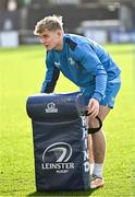 17 November 2023; Fintan Gunne during a Leinster Rugby captain's run at the RDS Arena in Dublin. Photo by Harry Murphy/Sportsfile