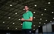 17 November 2023; Jack Kelly poses for a portrait during the Ireland media day ahead of the HSBC SVNS Season at the IRFU High Performance Centre in Dublin. Photo by Ben McShane/Sportsfile