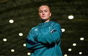 17 November 2023; Vikki Wall poses for a portrait during the Ireland media day ahead of the HSBC SVNS Season at the IRFU High Performance Centre in Dublin. Photo by Ben McShane/Sportsfile