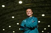 17 November 2023; Vikki Wall poses for a portrait during the Ireland media day ahead of the HSBC SVNS Season at the IRFU High Performance Centre in Dublin. Photo by Ben McShane/Sportsfile