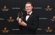 17 November 2023; William O'Donoghue of Limerick with his PwC GAA/GPA All-Star Award during the 2023 PwC GAA/GPA All-Star Awards at the RDS in Dublin. Photo by David Fitzgerald/Sportsfile