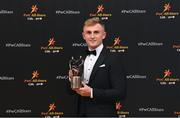 17 November 2023; Mikey Butler of Kilkenny with his PwC GAA/GPA All-Star Award during the 2023 PwC GAA/GPA All-Star Awards at the RDS in Dublin. Photo by David Fitzgerald/Sportsfile