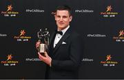 17 November 2023; John Conlan of Clare with his PwC GAA/GPA All-Star Award during the 2023 PwC GAA/GPA All-Star Awards at the RDS in Dublin. Photo by David Fitzgerald/Sportsfile