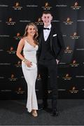 17 November 2023; David Blanchfield of Kilkenny and Katie Garry-Murphy on arrival at the 2023 PwC GAA/GPA All-Star Awards at the RDS in Dublin. Photo by Seb Daly/Sportsfile