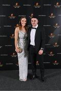 17 November 2023; Evan Niland of Galway and Carrie Dolan on arrival at the 2023 PwC GAA/GPA All-Star Awards at the RDS in Dublin. Photo by Seb Daly/Sportsfile