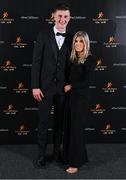 17 November 2023; Diarmuid Ryan of Clare and Sarah Canny on arrival at the 2023 PwC GAA/GPA All-Star Awards at the RDS in Dublin. Photo by Seb Daly/Sportsfile