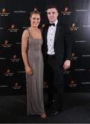 17 November 2023; Tony Kelly of Clare and Naomi McMahon on arrival at the 2023 PwC GAA/GPA All-Star Awards at the RDS in Dublin. Photo by Seb Daly/Sportsfile