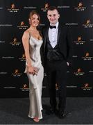 17 November 2023; Tom O'Sullivan of Kerry and Neasa McKenna on arrival at the 2023 PwC GAA/GPA All-Star Awards at the RDS in Dublin. Photo by Seb Daly/Sportsfile