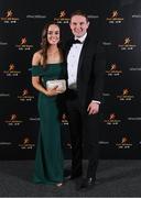 17 November 2023; Tadhg Morley of Kerry and Ciara Brannock on arrival at the 2023 PwC GAA/GPA All-Star Awards at the RDS in Dublin. Photo by Seb Daly/Sportsfile