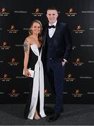 17 November 2023; Jason Foley of Kerry and Katie Ahern on arrival at the 2023 PwC GAA/GPA All-Star Awards at the RDS in Dublin. Photo by Seb Daly/Sportsfile
