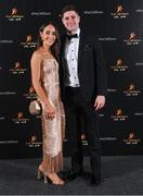 17 November 2023; Brendan McCole of Donegal and Clare Fagan on arrival at the 2023 PwC GAA/GPA All-Star Awards at the RDS in Dublin. Photo by Seb Daly/Sportsfile