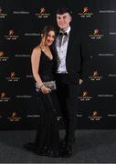 17 November 2023; Conor Carroll of Roscommon and Jade Casey on arrival at the 2023 PwC GAA/GPA All-Star Awards at the RDS in Dublin. Photo by Seb Daly/Sportsfile