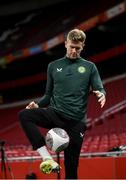 17 November 2023; Nathan Collins during a Republic of Ireland training session at Johan Cruijff ArenA in Amsterdam, Netherlands. Photo by Stephen McCarthy/Sportsfile