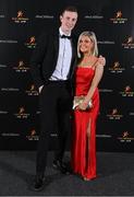 17 November 2023; Shane Ryan of Kerry and Emer McCarthy on arrival at the 2023 PwC GAA/GPA All-Star Awards at the RDS in Dublin. Photo by Seb Daly/Sportsfile
