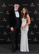 17 November 2023; Seán O’Shea of Kerry and Molly O'Brien on arrival at the 2023 PwC GAA/GPA All-Star Awards at the RDS in Dublin. Photo by Seb Daly/Sportsfile