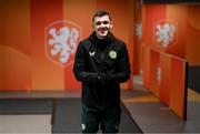 17 November 2023; Jason Knight during a Republic of Ireland training session at Johan Cruijff ArenA in Amsterdam, Netherlands. Photo by Stephen McCarthy/Sportsfile