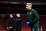 17 November 2023; Liam Scales during a Republic of Ireland training session at Johan Cruijff ArenA in Amsterdam, Netherlands. Photo by Stephen McCarthy/Sportsfile