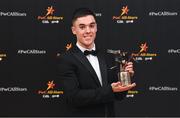 17 November 2023; Conor McCluskey of Derry with his PwC GAA/GPA All-Star Award during the 2023 PwC GAA/GPA All-Star Awards at the RDS in Dublin. Photo by David Fitzgerald/Sportsfile